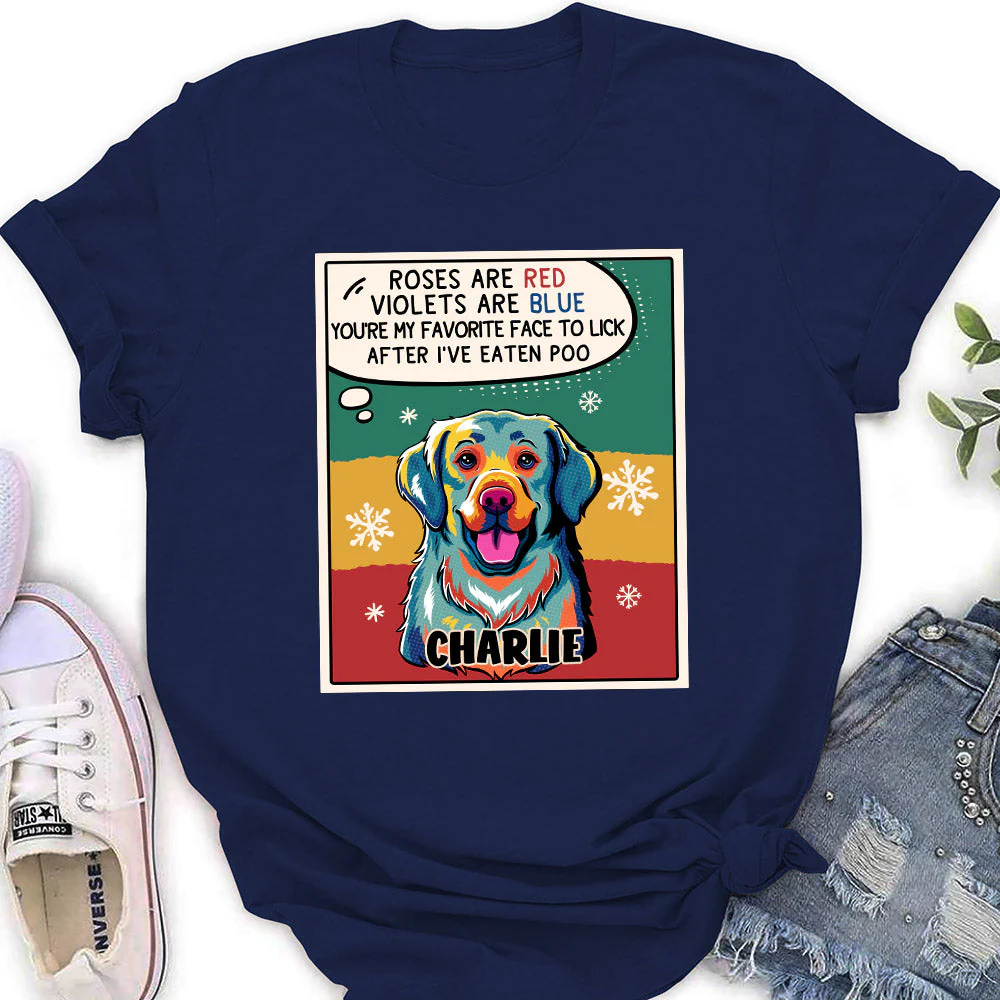 Favorite Face To Lick - Personalized Custom Women's T-shirt - Image 2