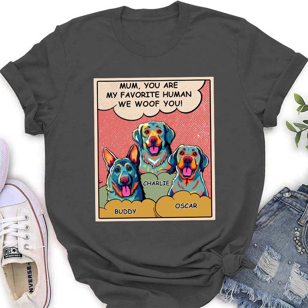 Favorite Human Being - Personalized Custom Women's T-shirt - Image 2