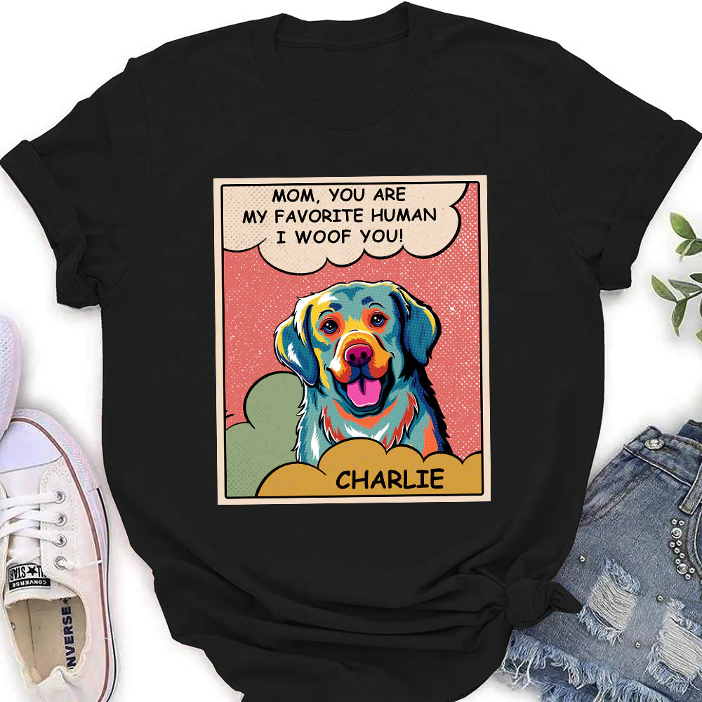 Favorite Human Being - Personalized Custom Women's T-shirt - Image 5
