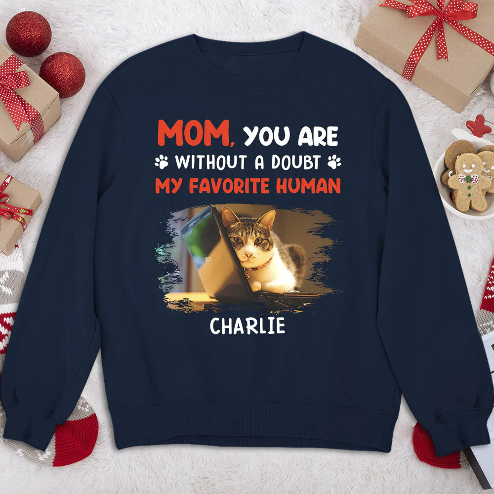 Favorite Human No Doubt 2 - Personalized Custom Sweatshirt - Image 2