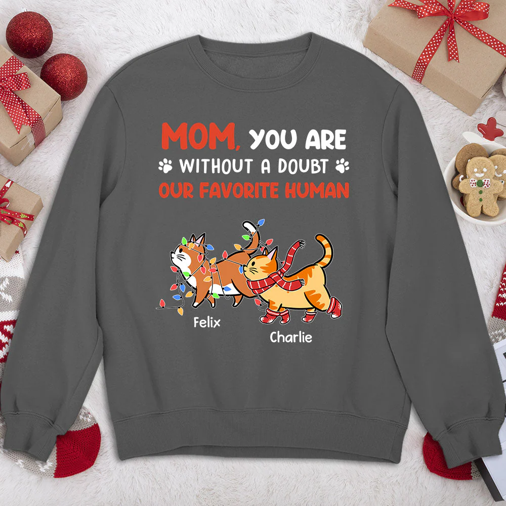 Favorite Human No Doubt 2 - Personalized Custom Sweatshirt - Image 4