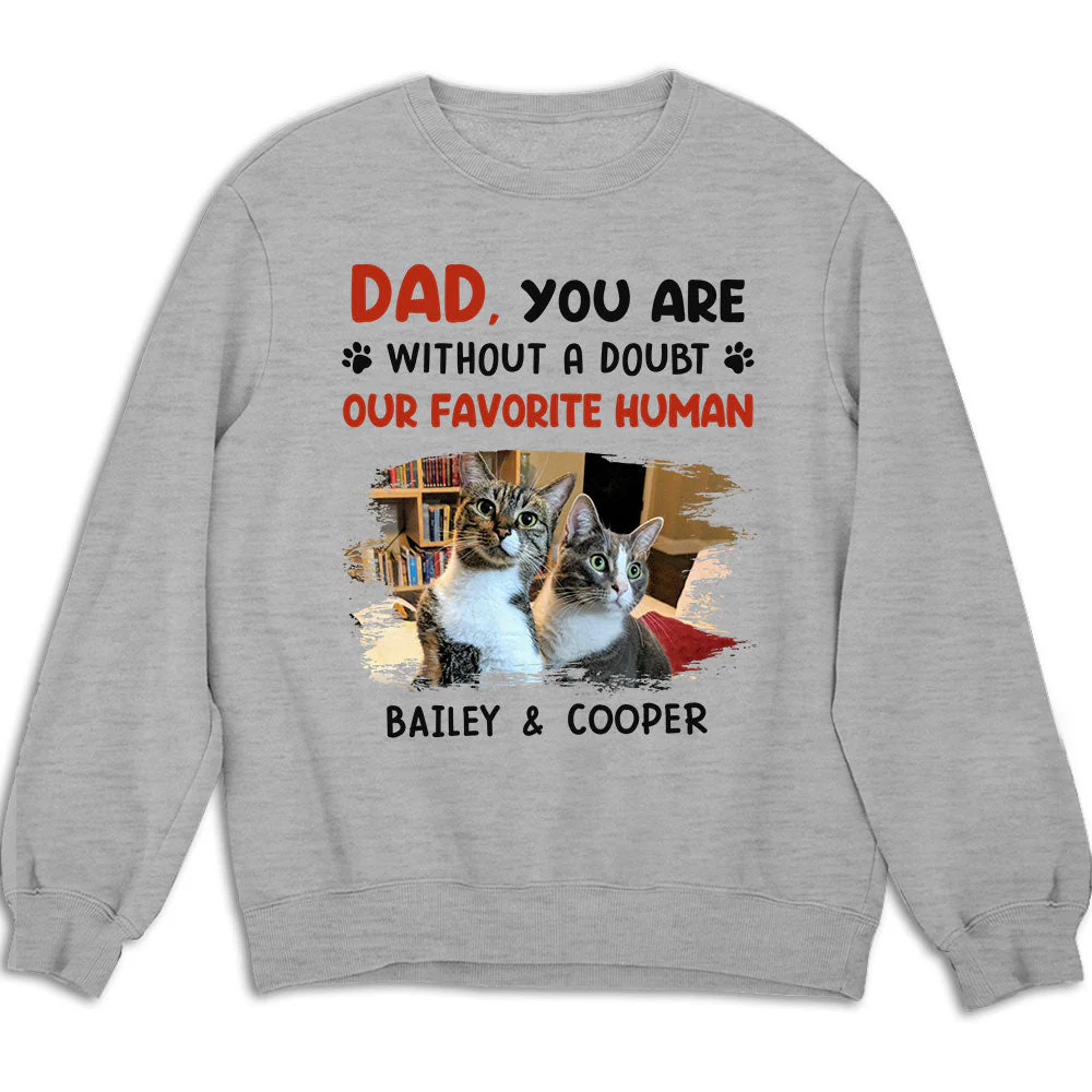 Favorite Human No Doubt - Personalized Custom Sweatshirt - Image 2
