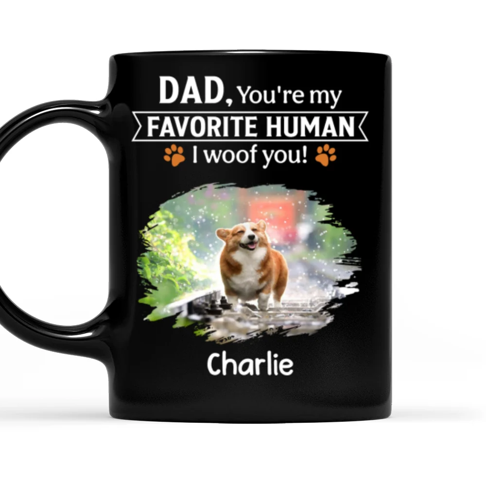 Favorite Human Of Dog Butt Photo - Personalized Custom Coffee Mug - Image 7