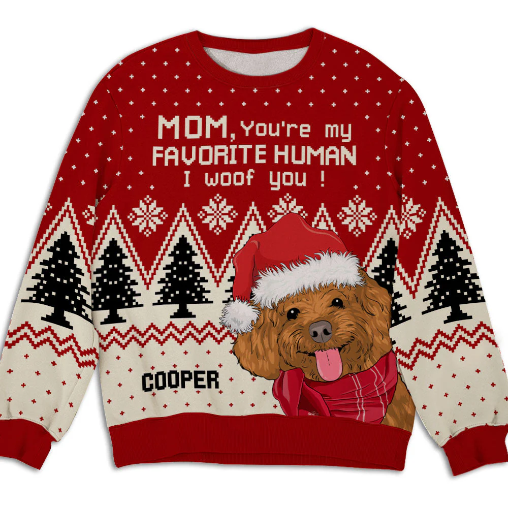 Favorite Human - Personalized Custom All-Over-Print Sweatshirt