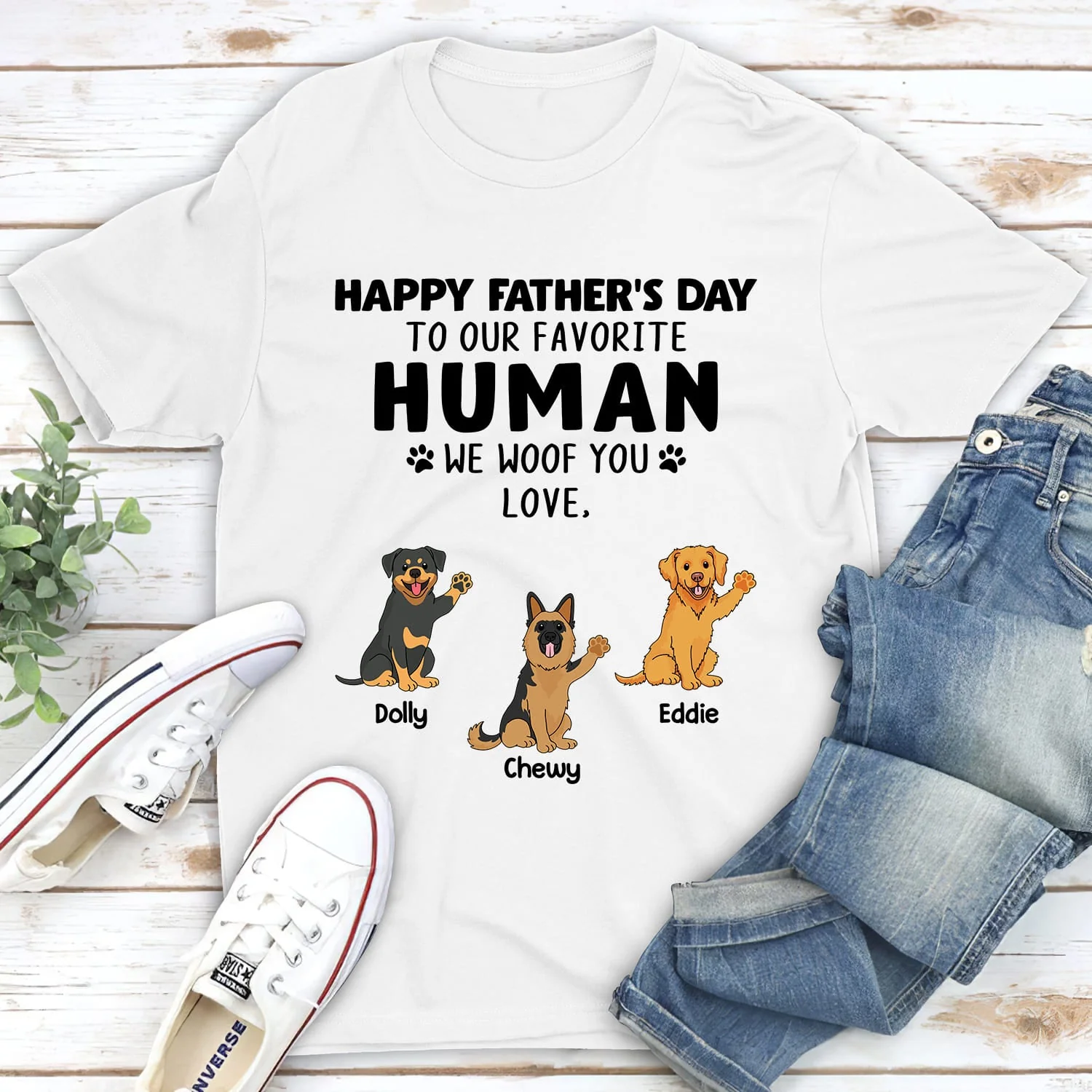 Favorite Human - Personalized Custom Unisex T-shirt - Image 2
