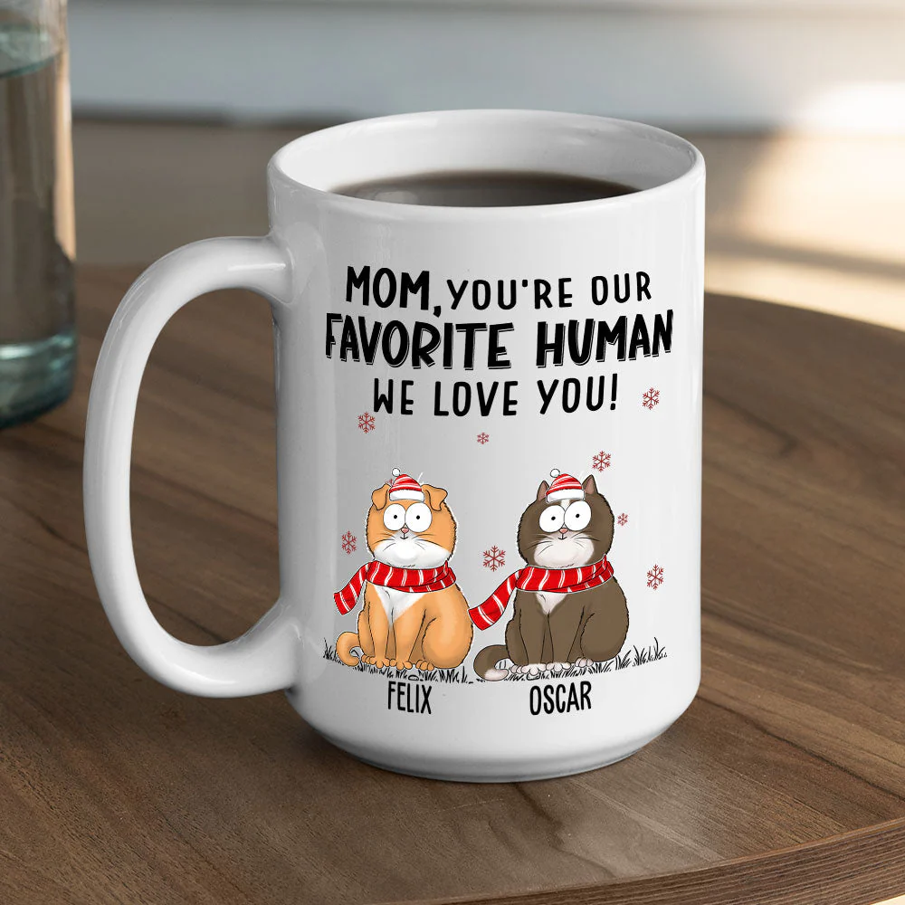 Favorite Human We Love - Personalized Custom Coffee Mug - Image 5