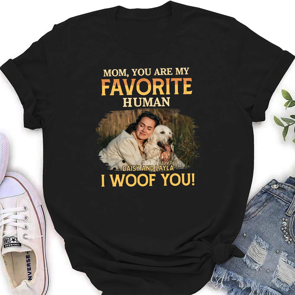 Favorite Human Photo - Personalized Custom Women's T-Shirt