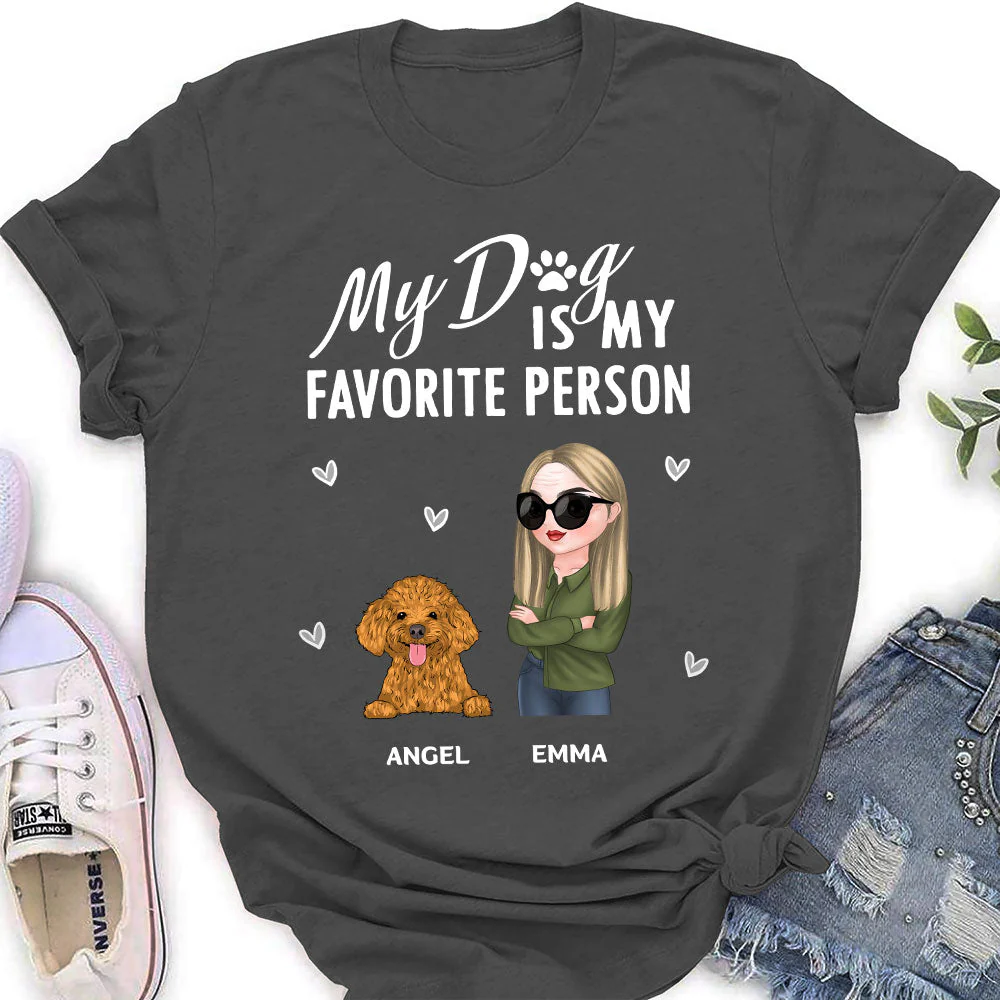 Favorite People - Personalized Custom Women's T-shirt - Image 5