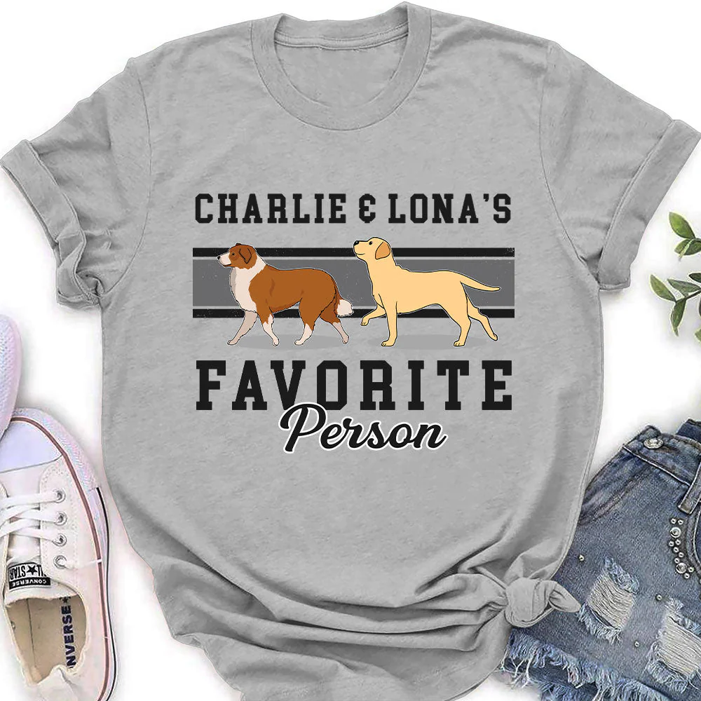 Favorite Person - Personalized Custom Women's T-shirt - Image 2