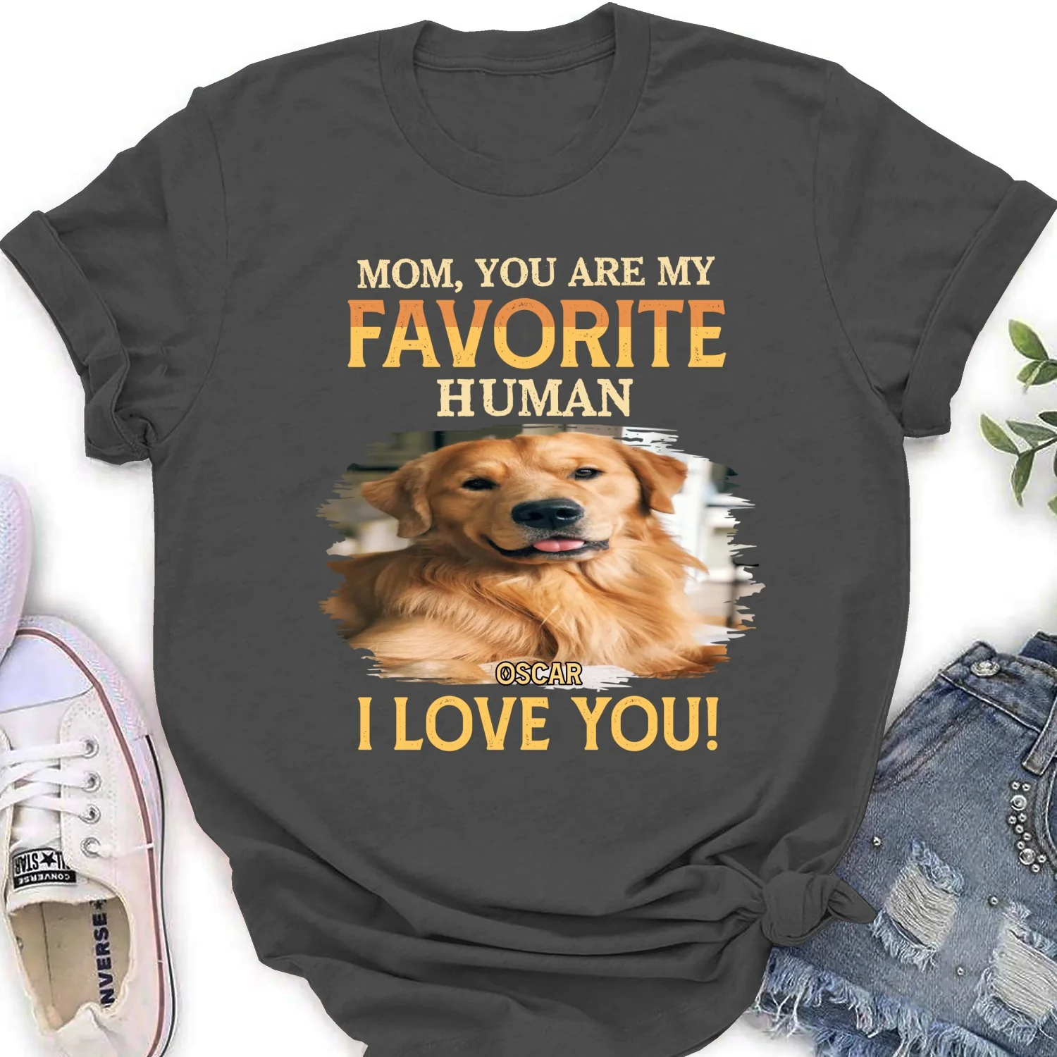 Favorite Pet Human Photo - Personalized Custom Women's T-Shirt - Image 10