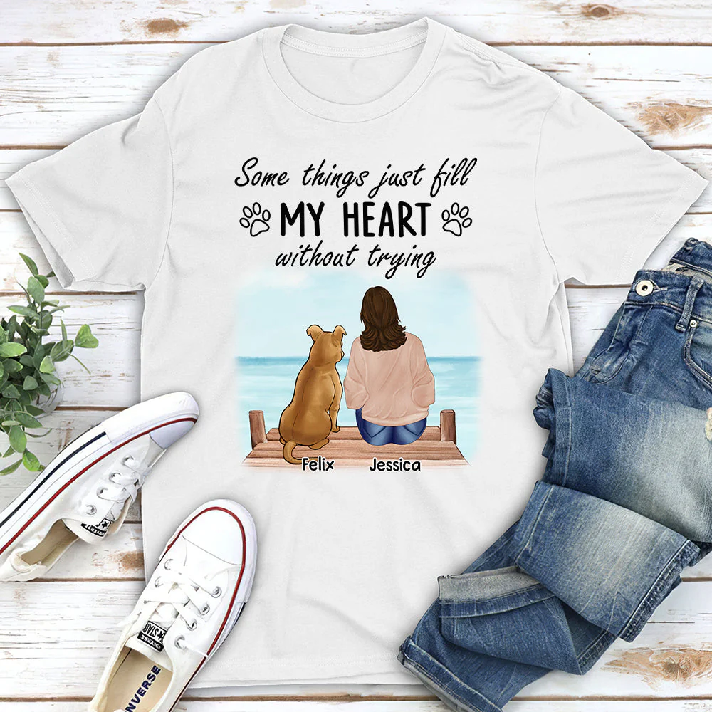 Fill My Heart - Personalized Custom Unisex T-shirt - Image 2