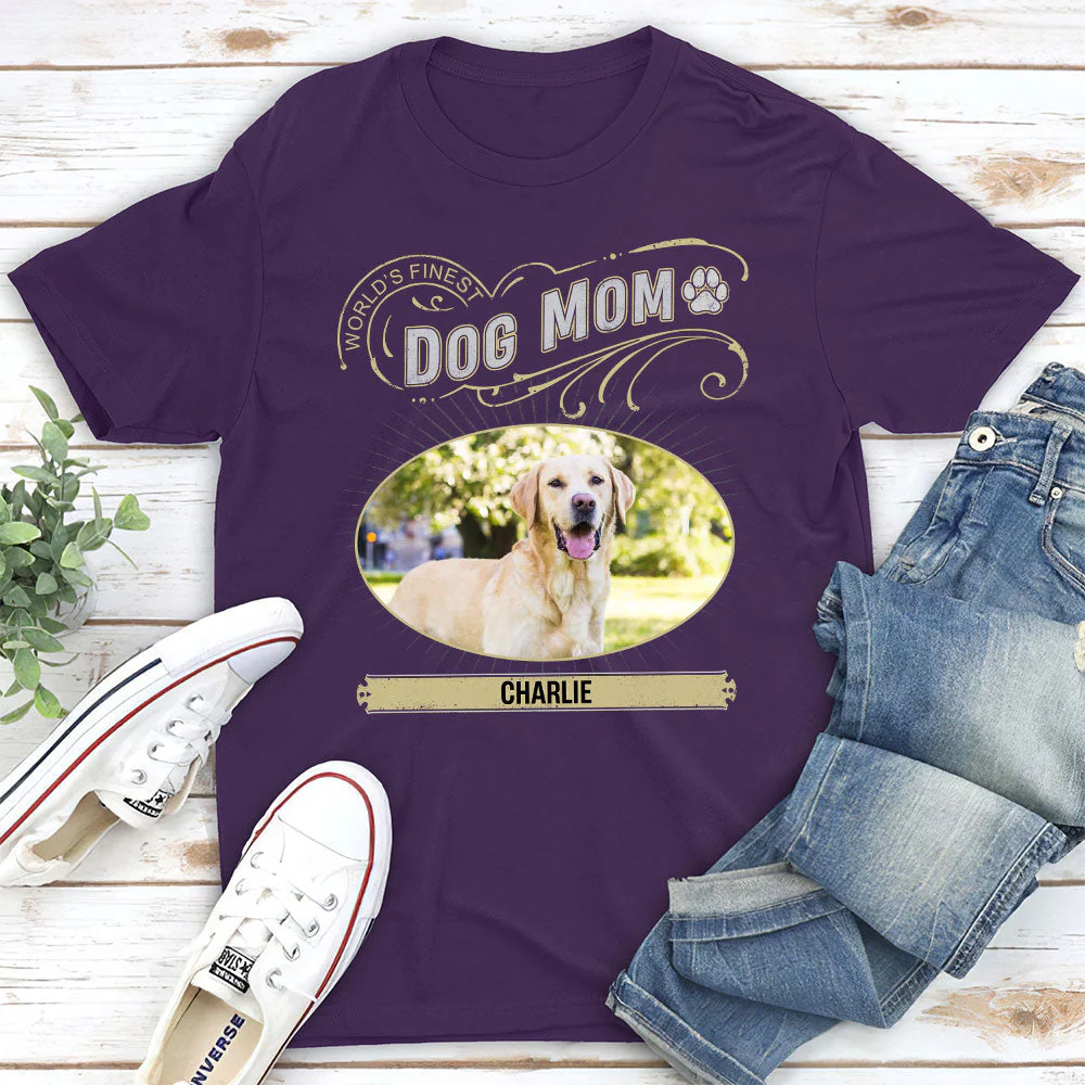 Finest Dad Mom - Personalized Custom Unisex T-shirt - Image 5