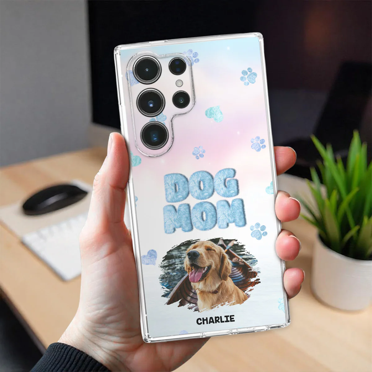 Fluffy Dog Mom Photo - Personalized Custom Phone Case - Image 29
