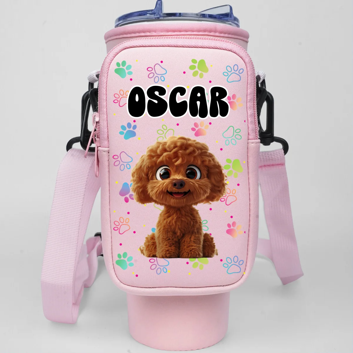 Follow You Anywhere - Personalized Custom Water Bottle Carrier Bag - Image 14