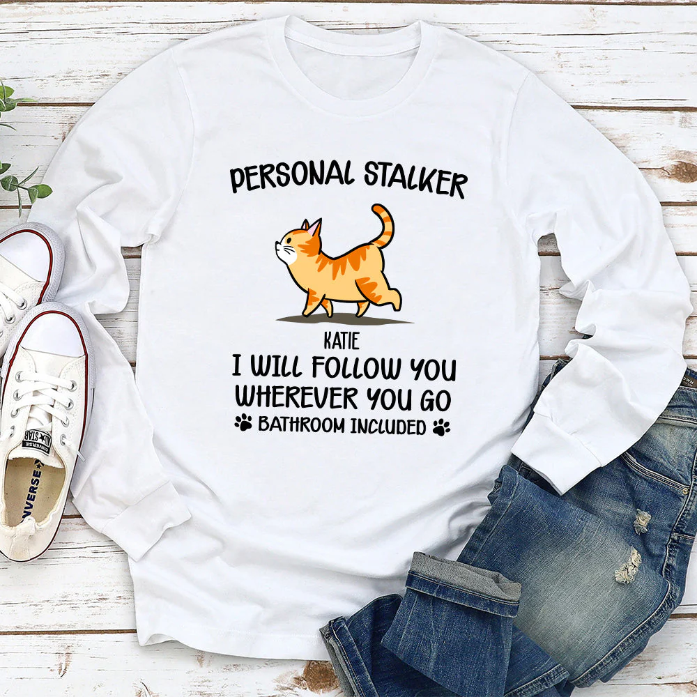 Follow You Wherever You Go - Personalized Custom Long Sleeve T-shirt - Image 2