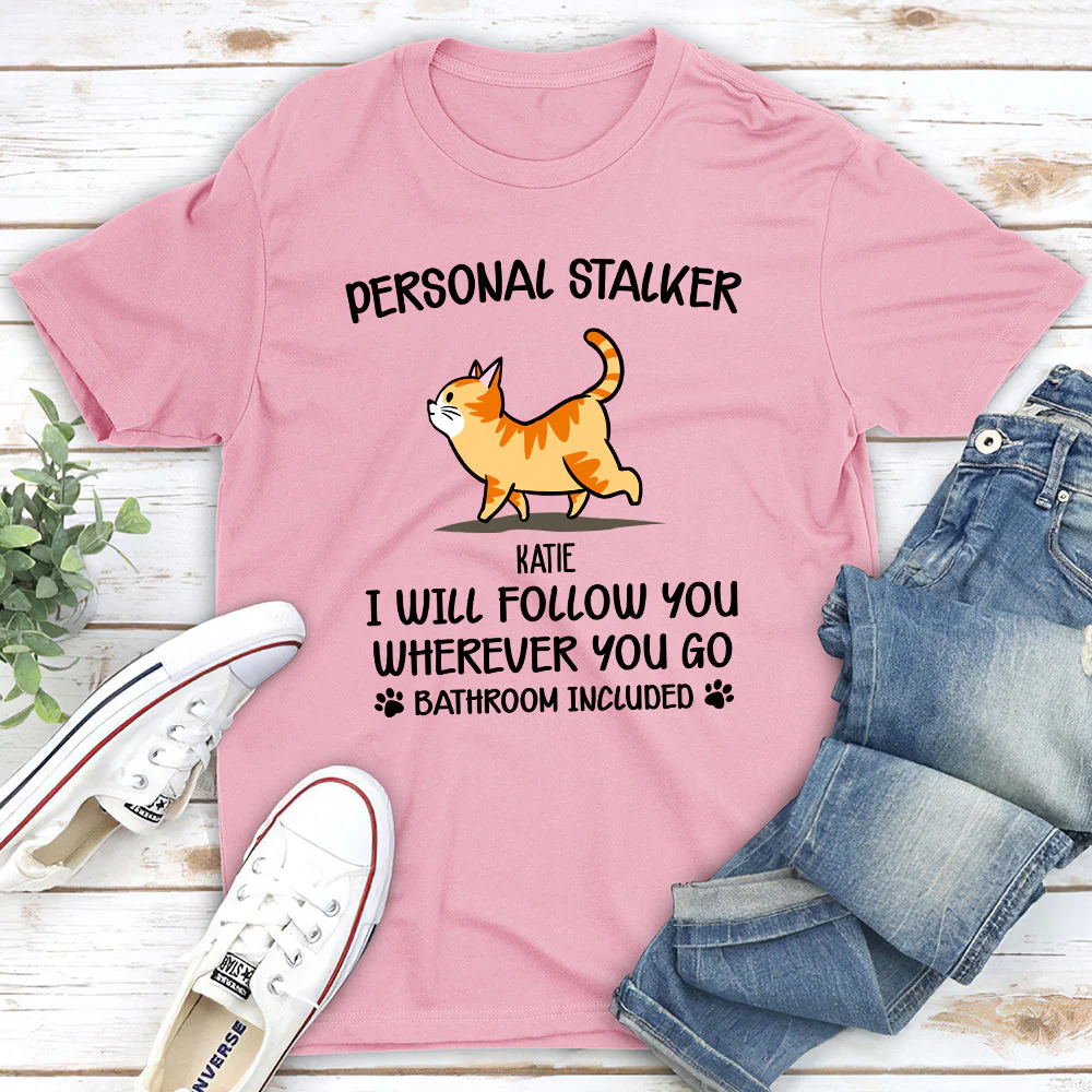 Follow You Wherever You Go - Personalized Custom Unisex T-shirt - Image 2