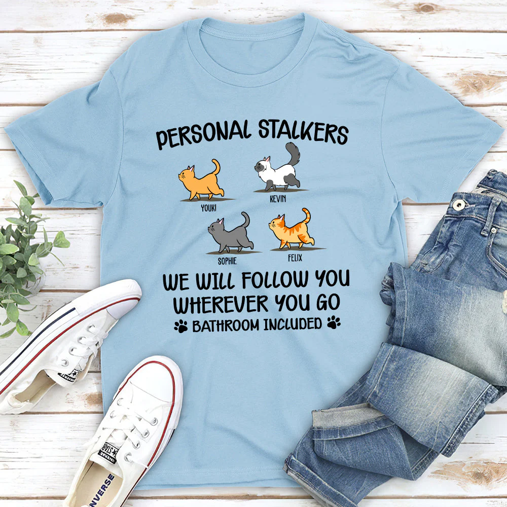 Follow You Wherever You Go - Personalized Custom Unisex T-shirt - Image 4