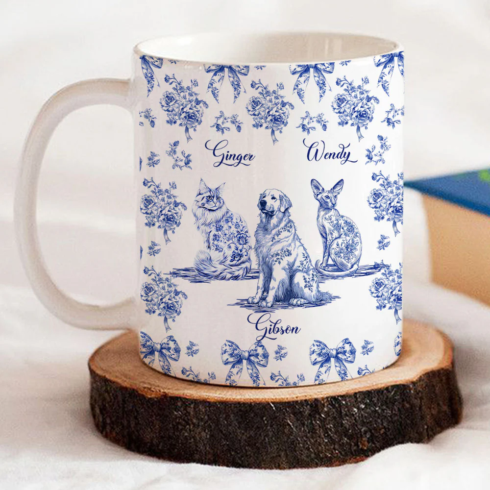 Fond Of You Pet Ver - Personalized Custom Coffee Mug - Image 5