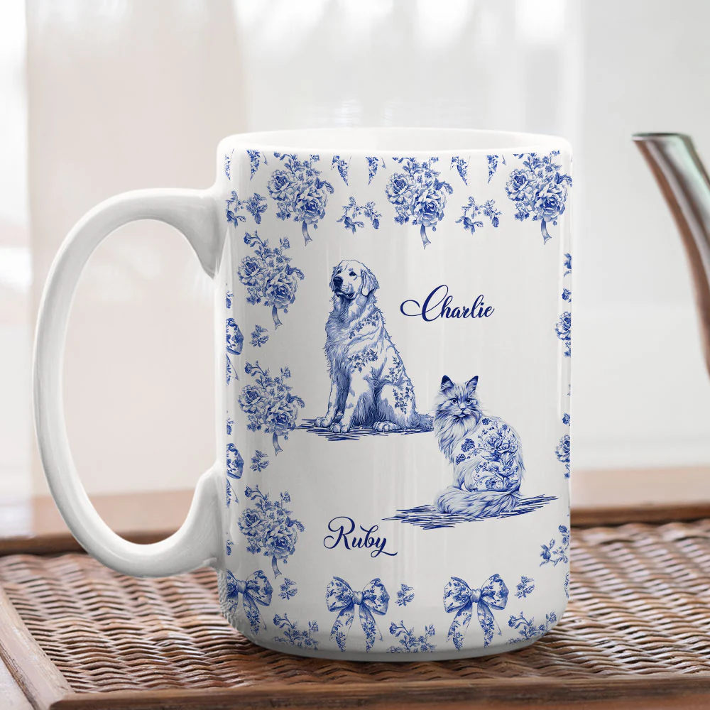 Fond Of You Pet Ver - Personalized Custom Coffee Mug - Image 6