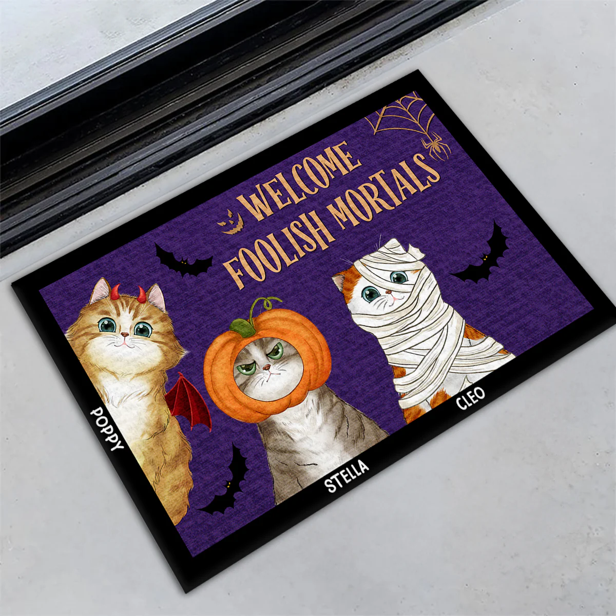 Foolish Mortals - Personalized Custom Doormat - Image 2