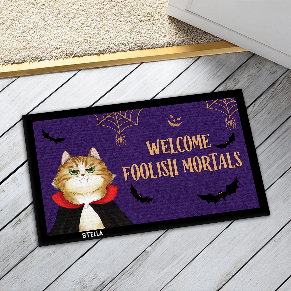 Foolish Mortals - Personalized Custom Doormat - Image 4