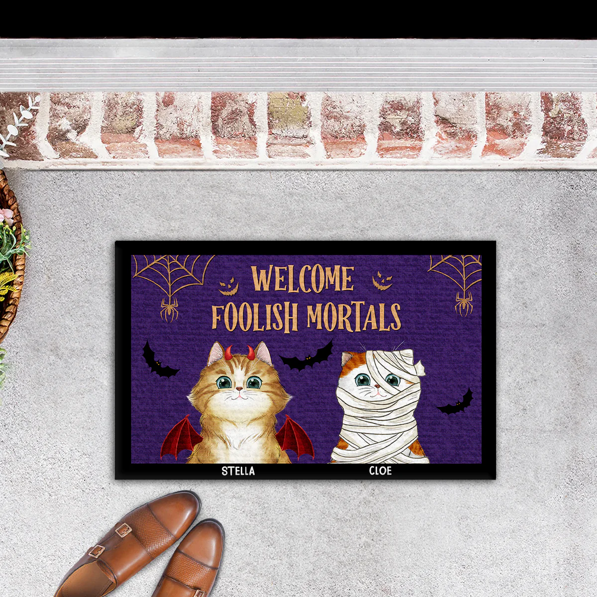 Foolish Mortals - Personalized Custom Doormat - Image 5