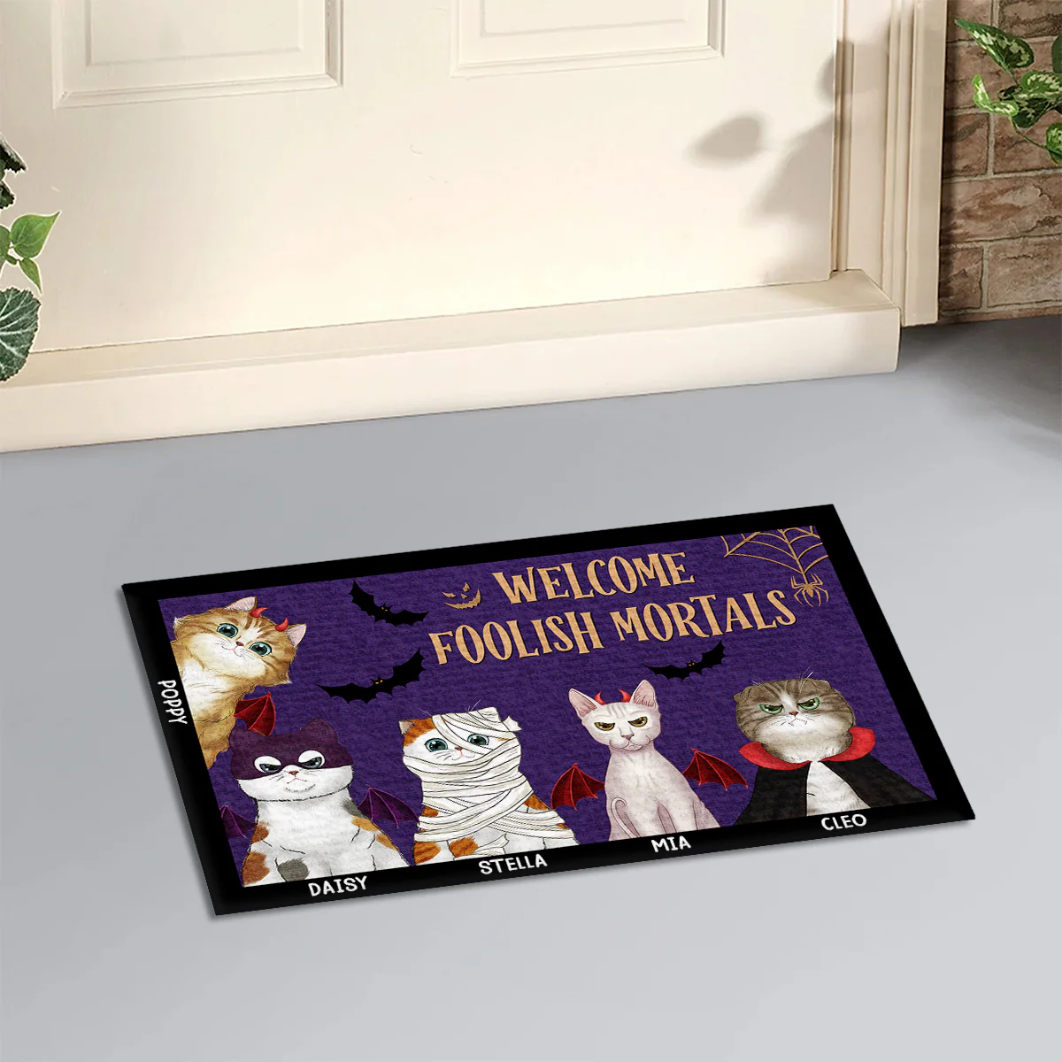 Foolish Mortals - Personalized Custom Doormat - Image 6
