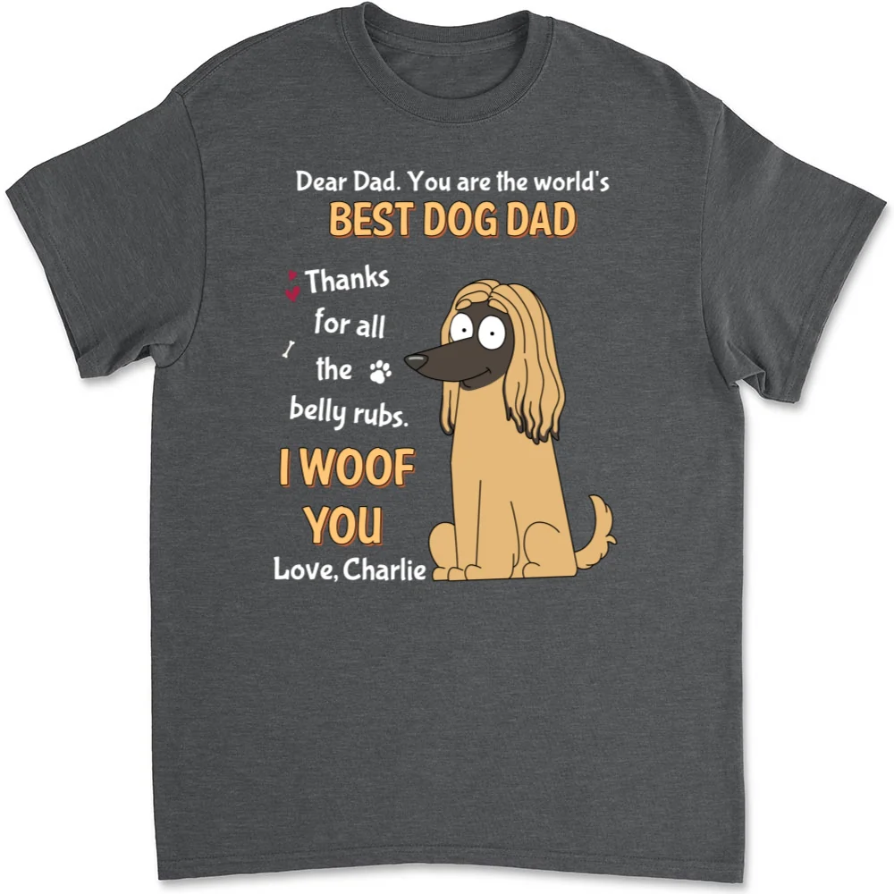 For All The Belly Rubs - Personalized Custom Unisex T-Shirt - Image 10