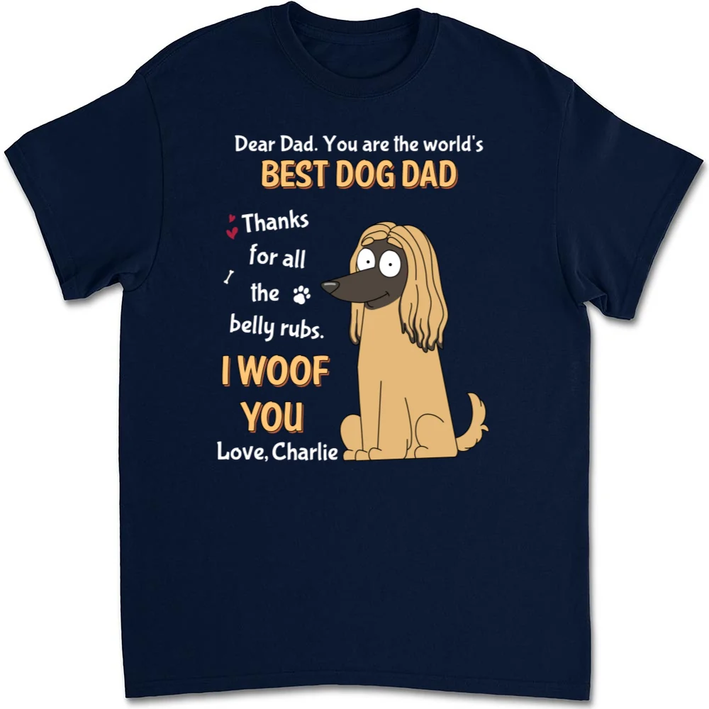For All The Belly Rubs - Personalized Custom Unisex T-Shirt - Image 7