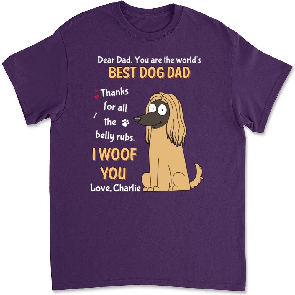 For All The Belly Rubs - Personalized Custom Unisex T-Shirt - Image 9