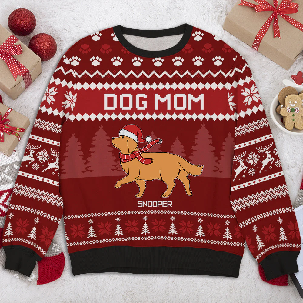 For Dog Mom/ Dad - Personalized Custom All-Over-Print Sweatshirt - Image 2