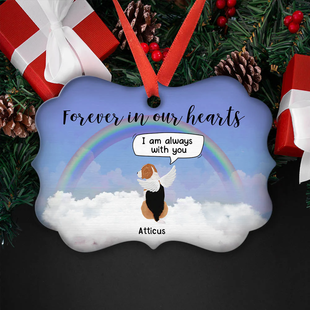 Forever In Our Hearts - Personalized Custom Aluminum Ornament - Image 4