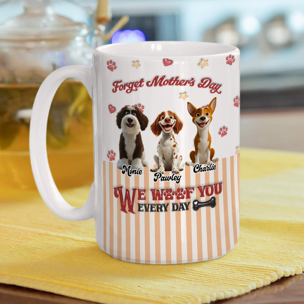 Forget It - Personalized Custom 3D Inflated Effect Coffee Mug - Image 5