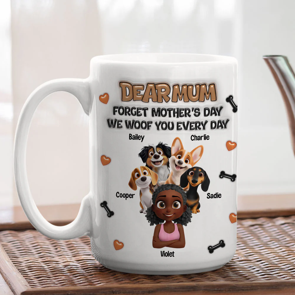 Forget Mother Day Mommy - Personalized Custom 3D Inflated Effect Mug - Image 6