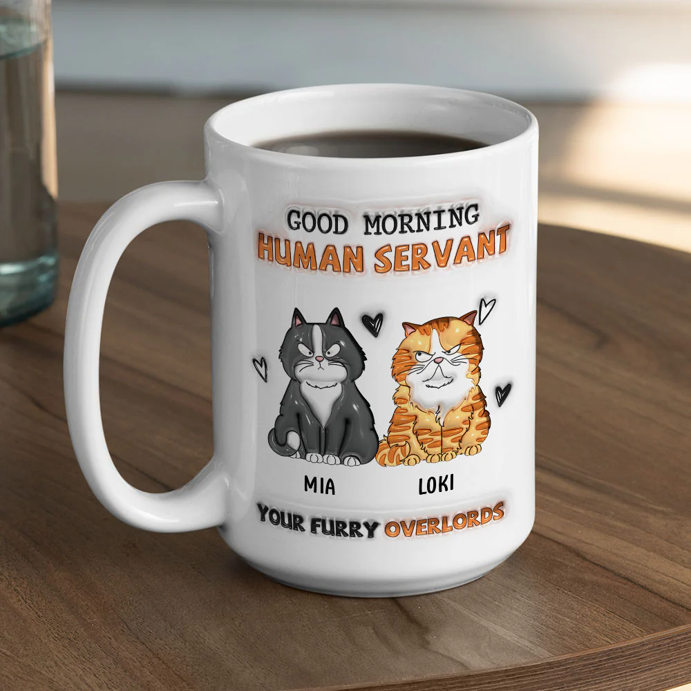 From Furry Overlords - Personalized Custom 3D Inflated Effect Mug - Image 5