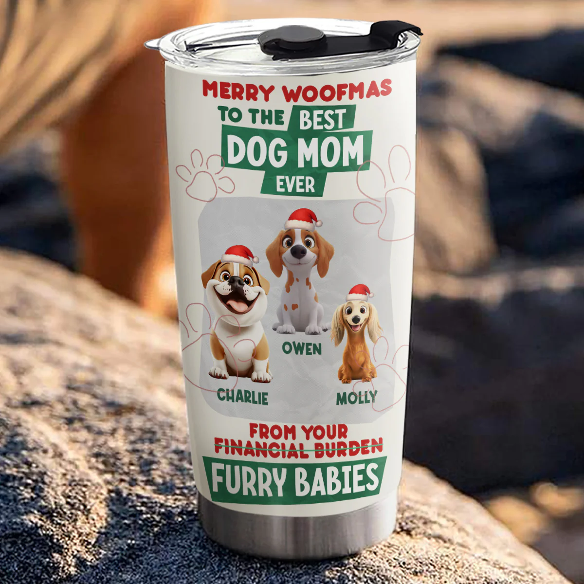 From My Dog - Personalized Custom Tumbler - Image 3