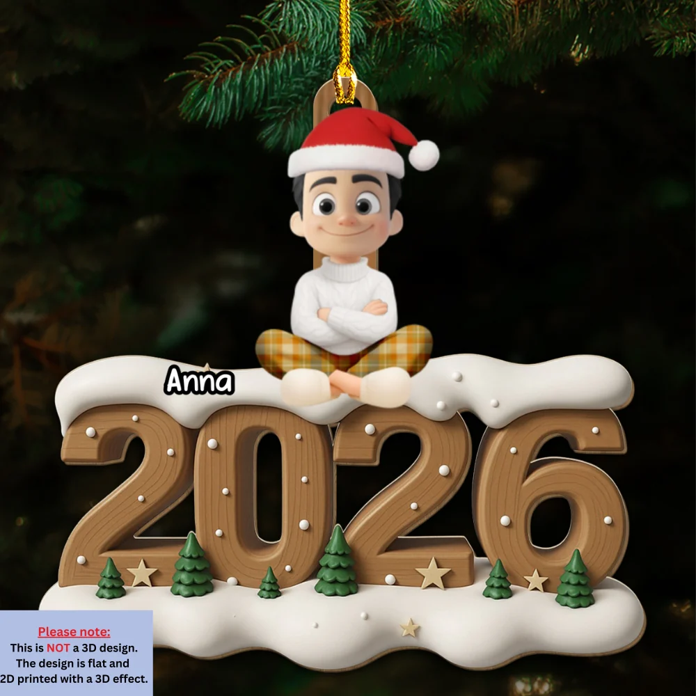From Next Year Onwards - Personalized Custom 3D Effect Wood Ornament - Image 5