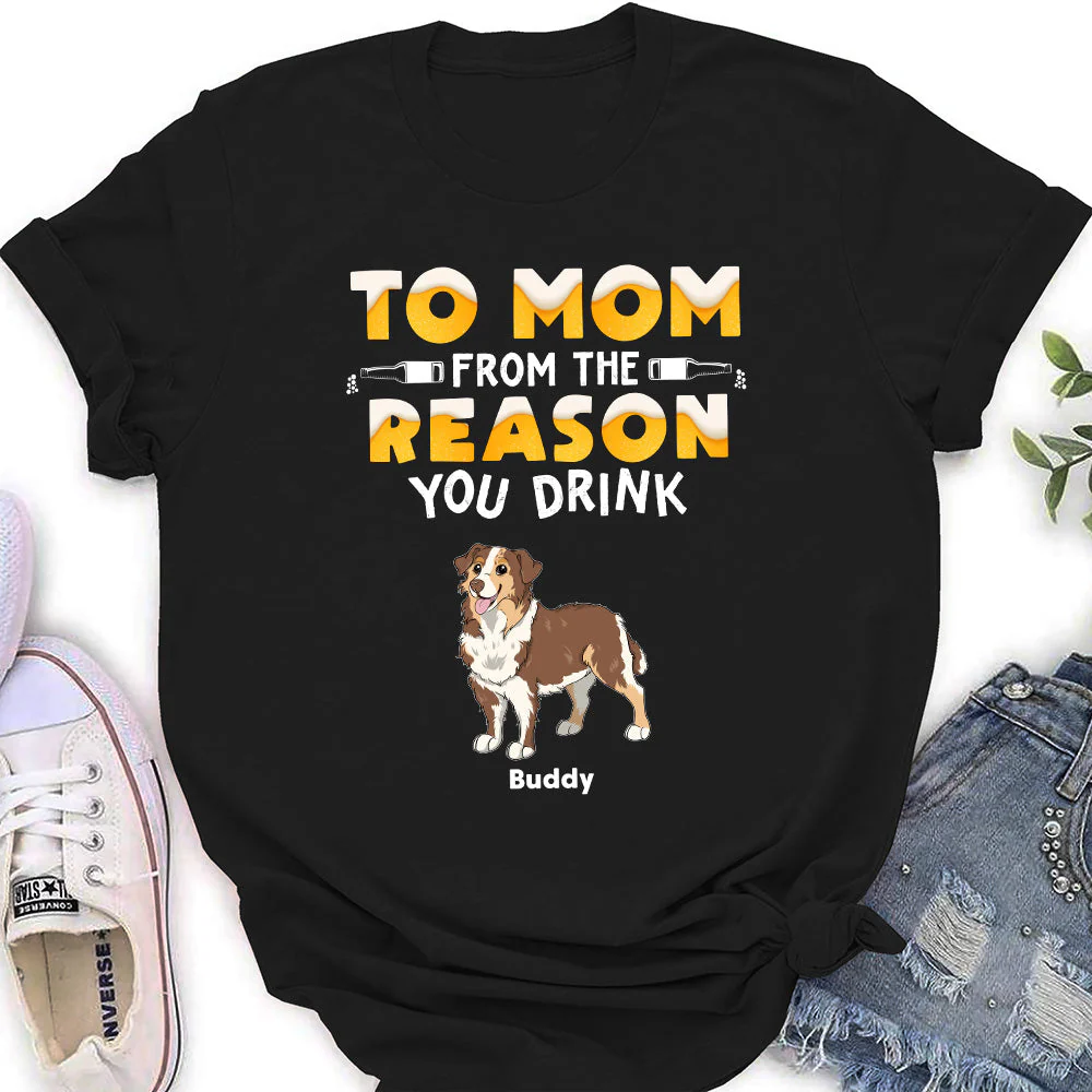 From Reason You Drink - Personalized Custom Women's T-shirt - Image 2