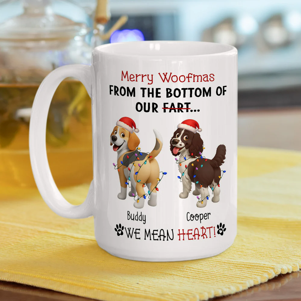 From The Bottom Of My Heart - Personalized Custom Coffee Mug - Image 5