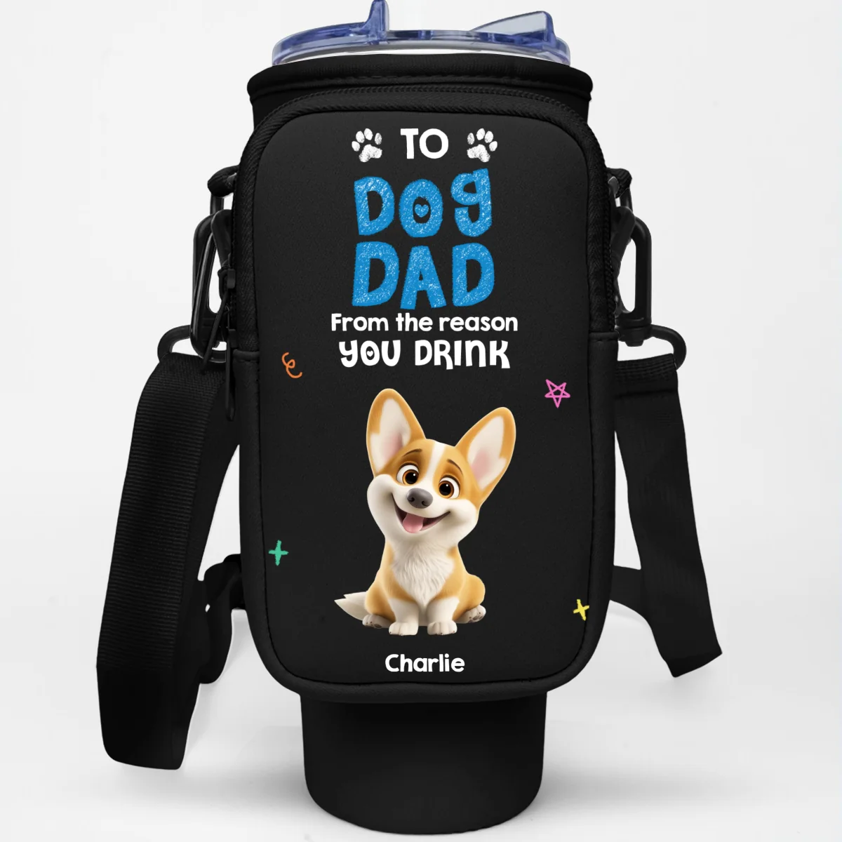From The Reasons You Drink - Personalized Custom 40oz Water Bottle Carrier Bag - Image 7