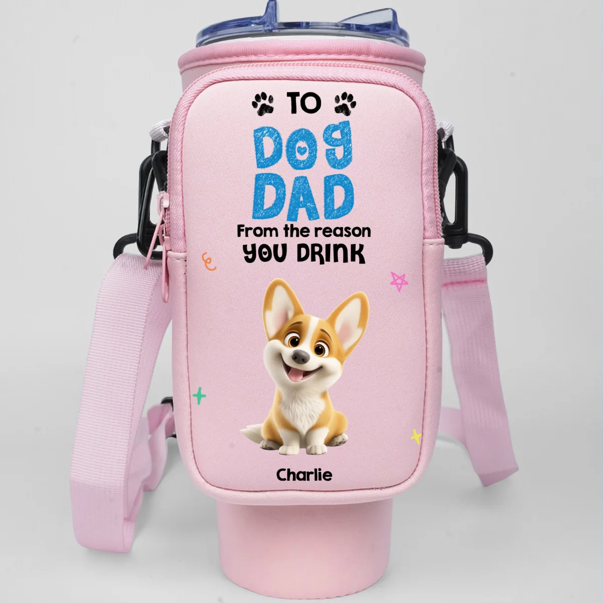 From The Reasons You Drink - Personalized Custom 40oz Water Bottle Carrier Bag - Image 8