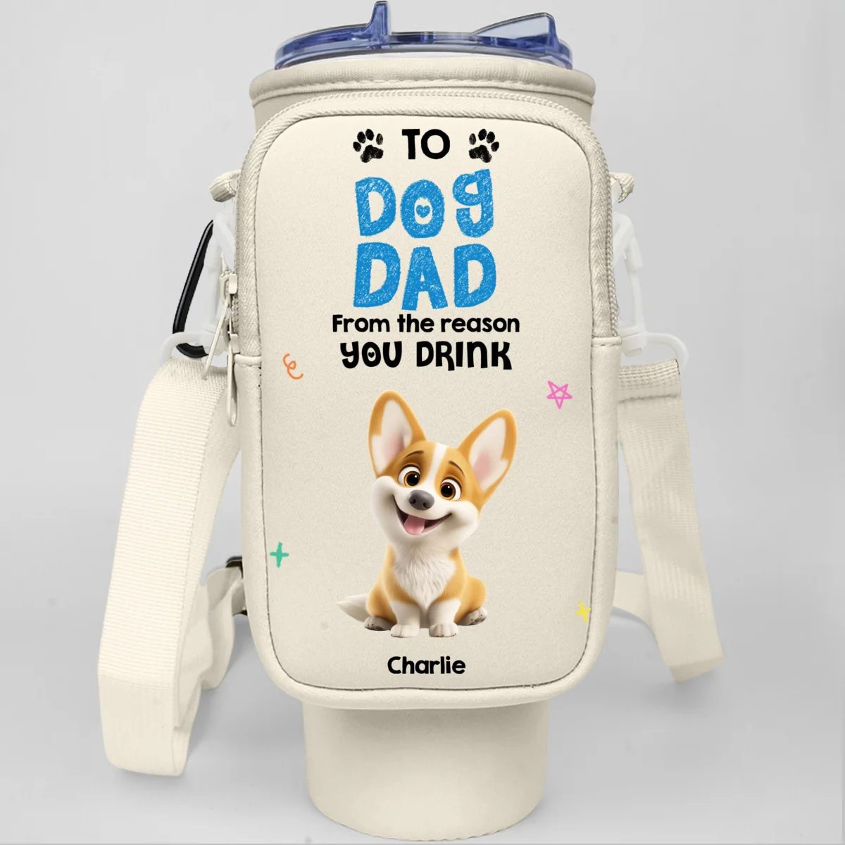 From The Reasons You Drink - Personalized Custom 40oz Water Bottle Carrier Bag - Image 9