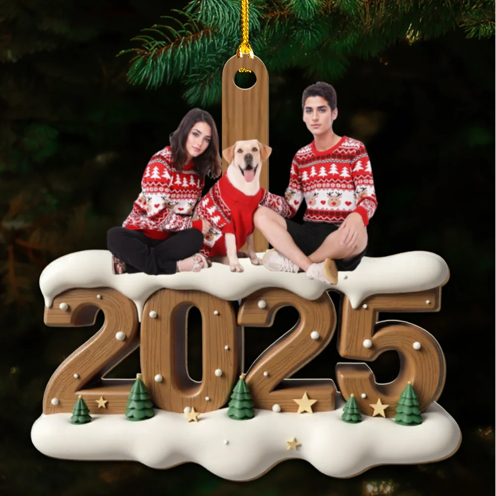 From This Year Onwards Photo - Personalized Custom 3D Effect Wood Ornament - Image 5