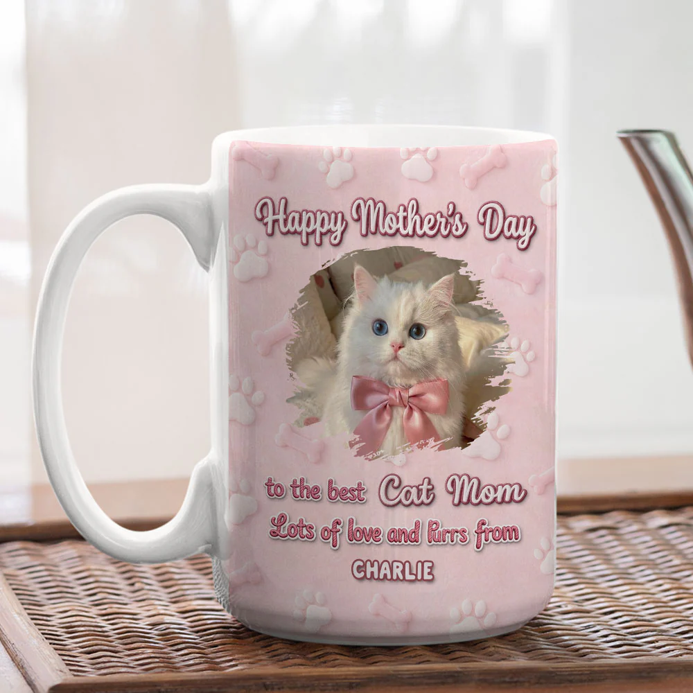 From Your Favorite Cats Photo - Personalized Custom 3D Effect Mug - Image 2