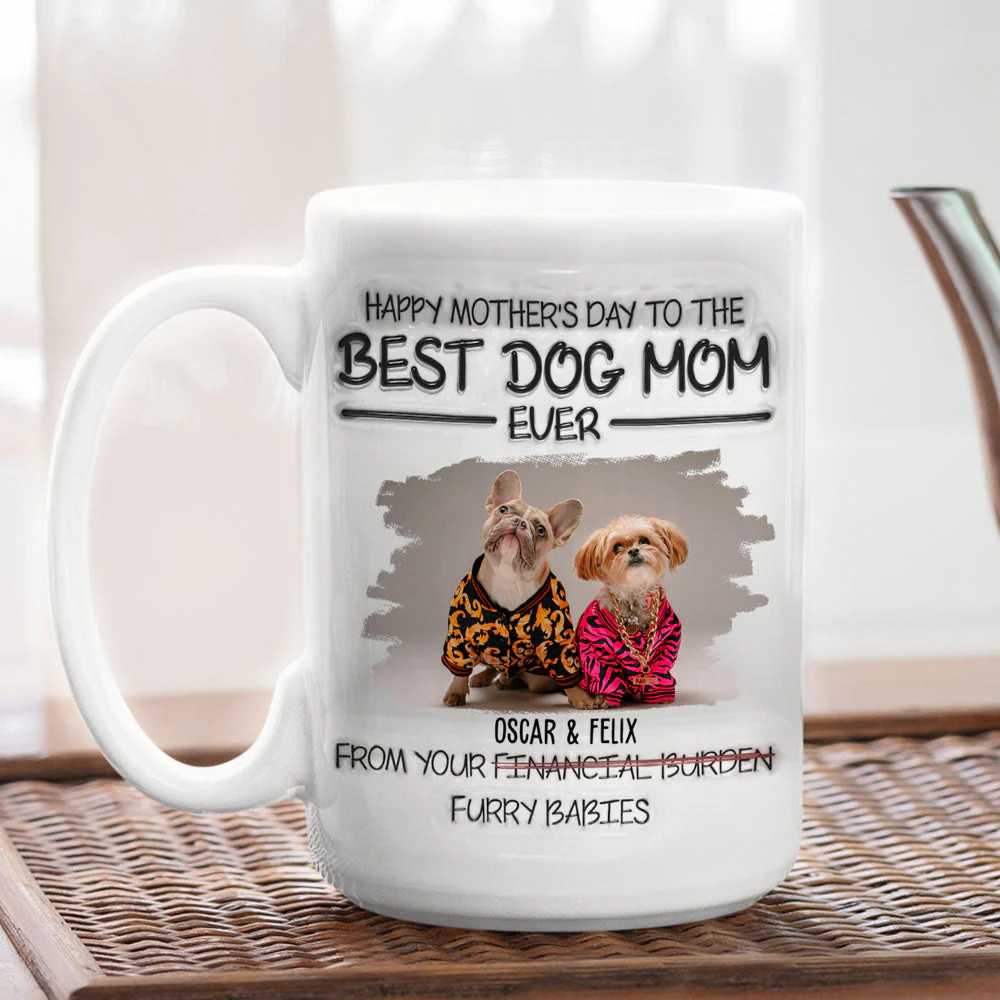 From Your Furry Baby - Personalized Custom 3D Inflated Effect Mug - Image 5