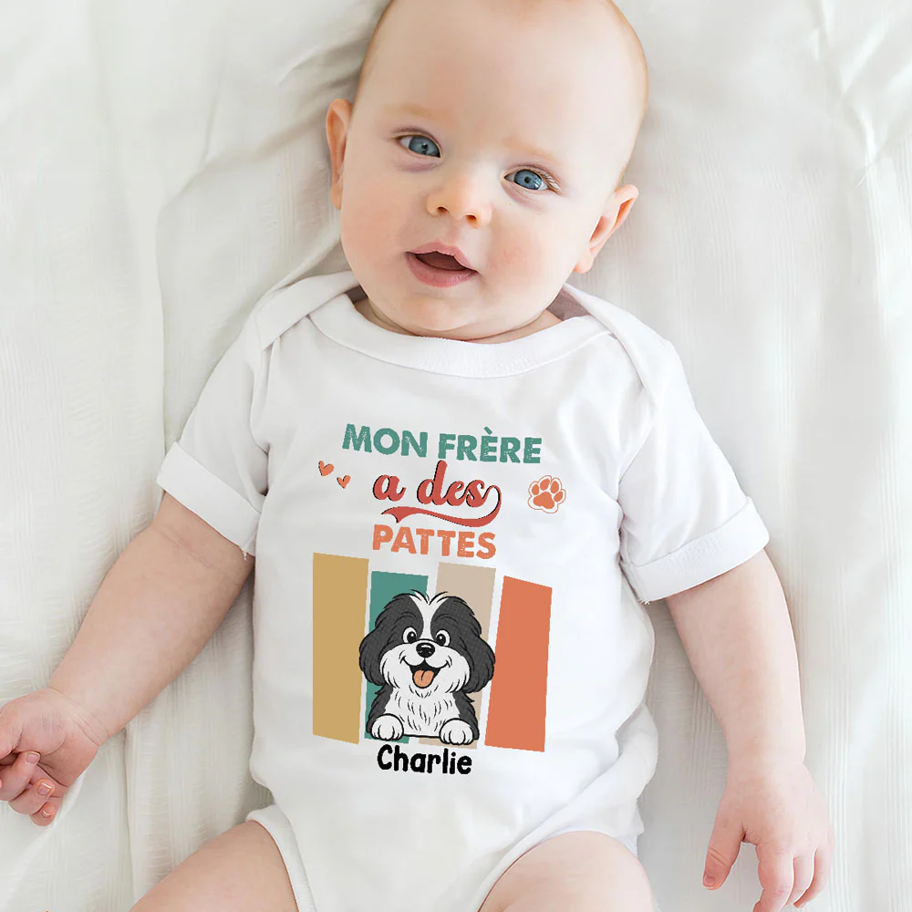 Frères Et Sœurs Avec Des Pattes - Body Bébé Personnalisé - Image 5