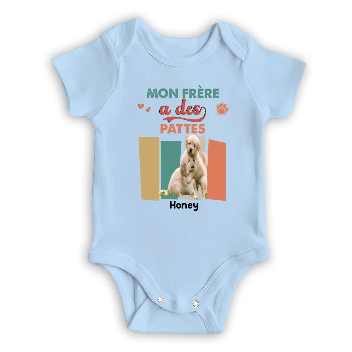 Frères Et Sœurs Avec Des Pattes Photo - Body Bébé Personnalisé - Image 5