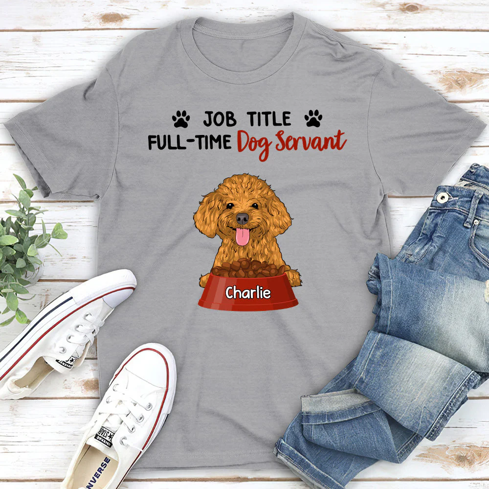 Full-Time Servant - Personalized Custom Unisex T-shirt - Image 2