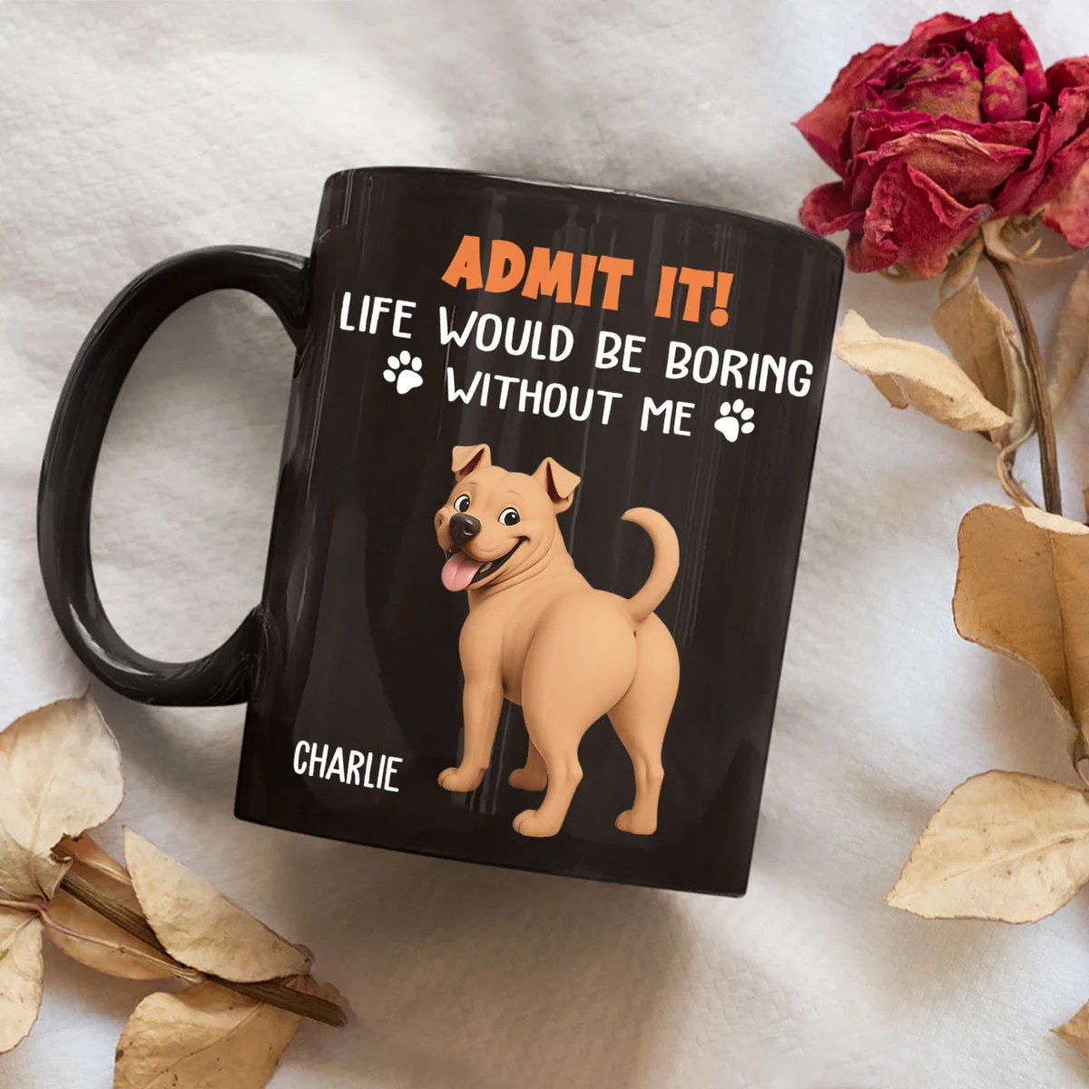 Funny Butt Admit It - Personalized Custom Coffee Mug - Image 3