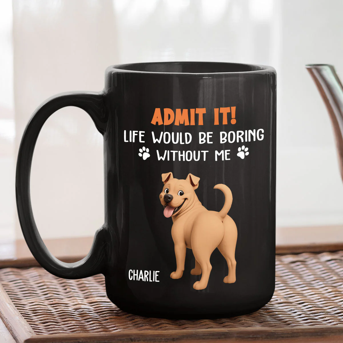 Funny Butt Admit It - Personalized Custom Coffee Mug - Image 4